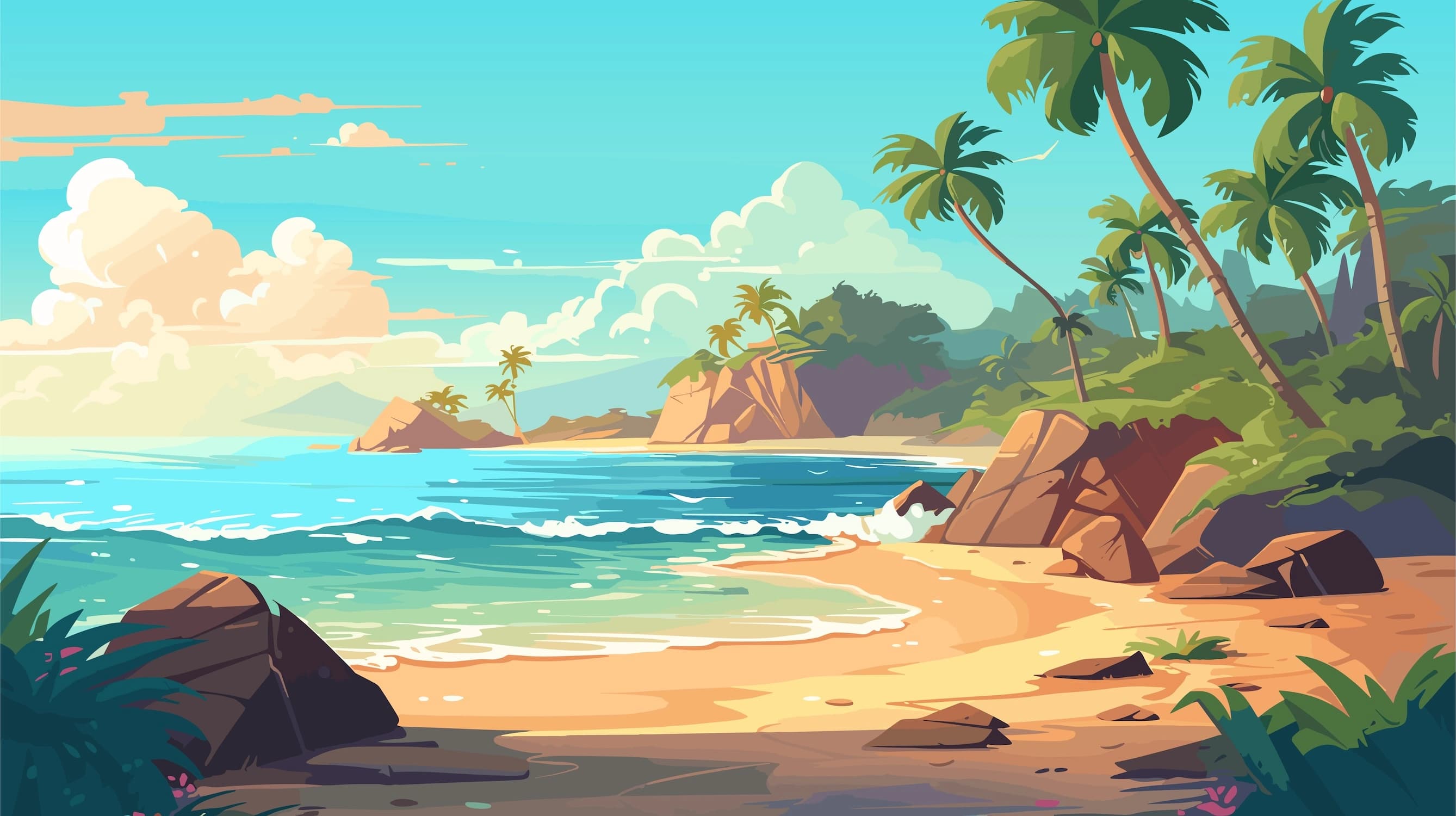 Mountain landscape background